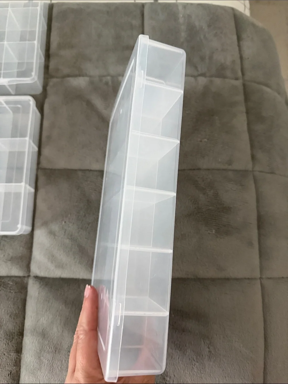 Clear Plastic Craft Organizer selling as a bundle of 9